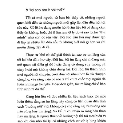 Tại Sao Em Ít Nói Thế? - Tặng Kèm Sổ Tay