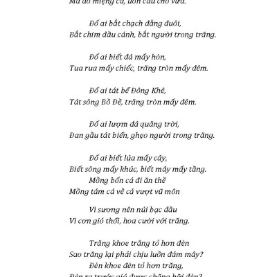 Ca Dao Việt Nam Tuyển Chọn 