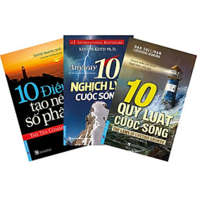 Combo: 10 Quy Luật Cuộc Sống ( 3 Cuốn): 10 Quy Luật Cuộc Sống + 10 Nghịch Lý Cuộc Sống + 10 Điều Tạo Nên Số Phận