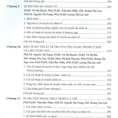 Di truyền Y học (Dùng cho đào tạo bác sĩ Y khoa)