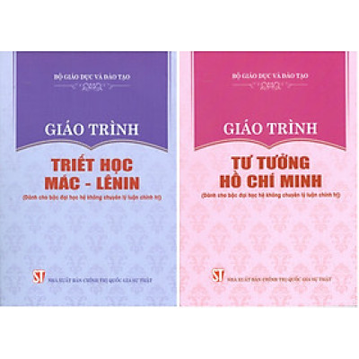 Combo Giáo Trình Triết Học Mác – Lênin + Giáo Trình Tư Tưởng Hồ Chí Minh (Dành Cho Bậc Đại Học Hệ Không Chuyên Lý Luận Chính Trị) - Bộ mới năm 2021