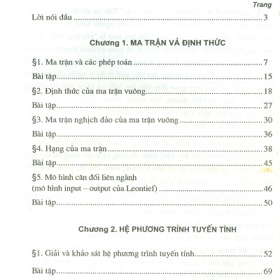 Toán Cơ Sở Cho Kinh Tế