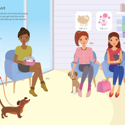 Sticker Dolly Dressing Dogs And Puppies