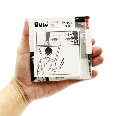 Giấy Note Hình Kèm Bút 75 x 75 mm - Bu Bu BLTP-0341 - Mẫu 4 (70 Tờ)