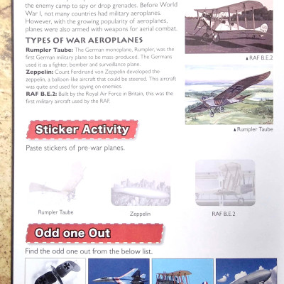 Wonders Of Learning - Sticker Book - Discover Combat Aircraft