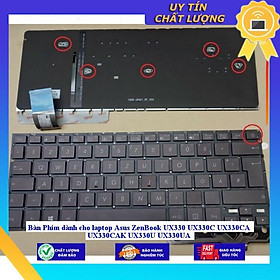 Bàn Phím dùng cho laptop Asus ZenBook UX330 UX330C UX330CA UX330CAK UX330U UX330UA  - MÀU ĐEN - Hàng Nhập Khẩu New Seal