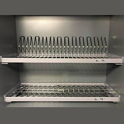 Kệ chén cố định tủ trên Ecalite EL-NBR900G - Tủ ngang 900mm - Thép Carbon phủ Nano 5 lớp - Hàng chính hãng 