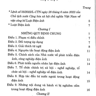 Luật Điện Ảnh