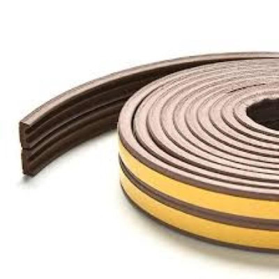 { Hàng tốt } 6M Ron, Gioăng cao su chữ E chống ồn, ngăn Bụi sợi đơn hoặc kép cửa Sổ (Trendycar) 