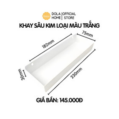 Khay đựng Dola Home kim loại - phụ kiện bảng pegboard để tai nghe, đồng hồ, loa, dụng cụ trang trí bàn làm việc