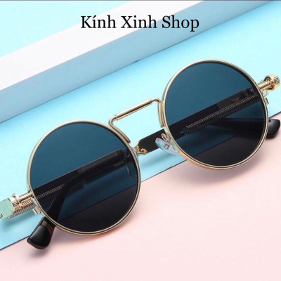 Kính râm Mắt Tròn Thời Trang Ulzzang Hàn Quốc Cao Cấp + Tặng Phụ Kiện
