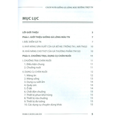 Sách - Cách Nuôi Giống Gà Lông Màu Hướng Thịt TN - NXB Nông Nghiệp