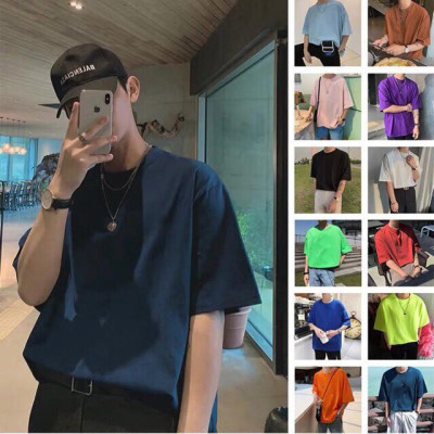 Áo Tay Lỡ Tay Lửng Nhiều Màu Vải Dày Unisex