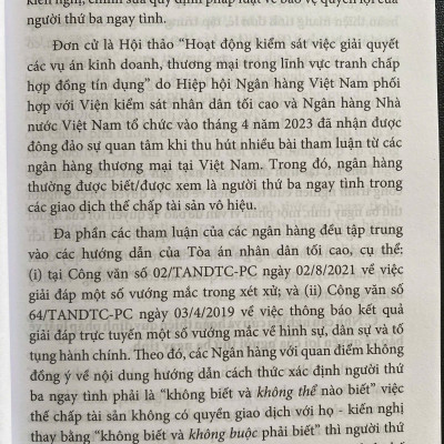 Bảo Vệ Quyền Lợi Của Người Thứ Ba Ngay Tình