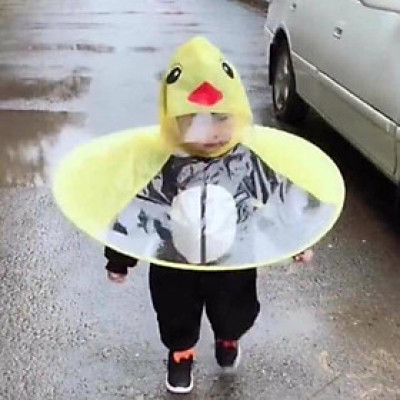  Áo mưa con vịt, ao mưa trẻ em, áo mưa ngộ nghĩnh, áo mưa dễ thương, quà tặng đáng yêu cho bé Trendy Car & Home 