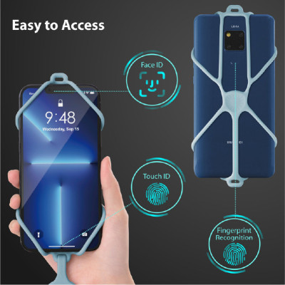 CrossBody PhoneTie 3-Card Holder hàng chính hãng Bone