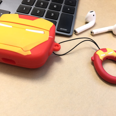 BAO CASE SILICON VỎ ỐP SILICON BẢO VỆ CHO TAI NGHE AIRPODS ĐỦ CỠ SIÊU ANH HÙNG AVENGERS HÌNH NGƯỜI SẮT IRONMAN