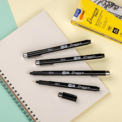 Bút Kim Kỹ Thuật 0.5 mm - Drawing Pen - Colorkit DW-C004 - Mực Đen