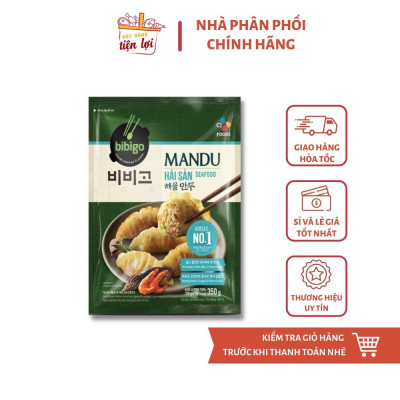 Bánh Mandu CJ Bibigo Nhân Thịt/ Hải Sản/ Thịt và Bắp gói 175g - 350g