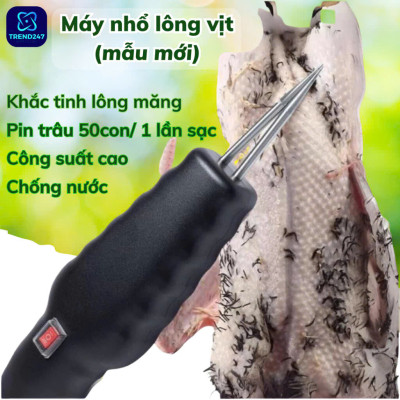 [Mới Nhất] Máy Nhổ Lông Gà Vịt Cầm Tay – Tích Điện, Động Cơ Mạnh Mẽ