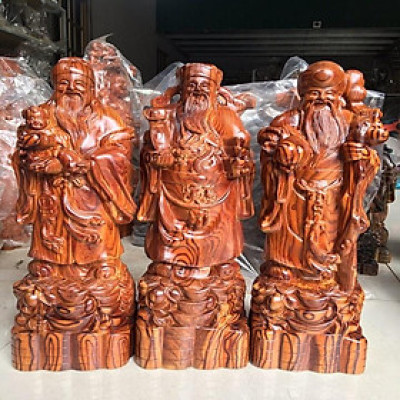 Tượng Tam Đa Gỗ Trắc Dây