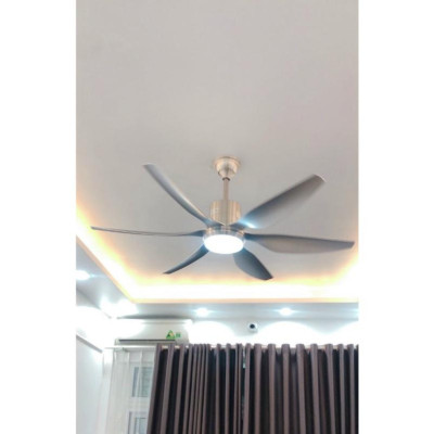 BH 5 năm nguyên nhân DC 6 cấp độ quạt trần trên nhà đèn sải cánh 1,4m, LED 3 as, đảo chiều hút ẩm, chỉ đạo không chạm GR