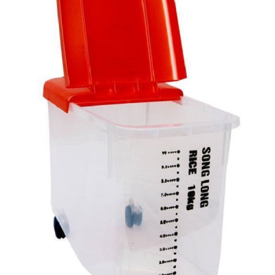 Thùng đựng gạo Song Long có bánh xe 15kg - Màu ngẫu nhiên