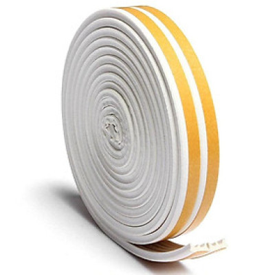 { Hàng tốt } 6M Ron, Gioăng cao su chữ E chống ồn, ngăn Bụi sợi đơn hoặc kép cửa Sổ (Trendycar) 