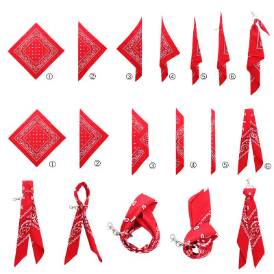 Bộ sưu tập khăn vuông cotton bandana turban XO Vintage BDN01 54x54cm - BDN01.10 Xanh coban