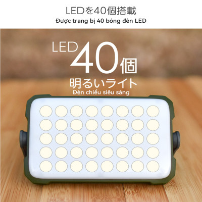 Lysin - đèn led chiếu sáng cầm tay sạc dự phòng 12000mah,cắm trại du lịch,dã ngoại, camping,picnic ngoài trời tiện lợi đa năng chống thấm nước,chống bụi bẩn.