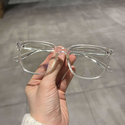 Kính Mắt vuông trong suốt nhựa dẻo thời trang