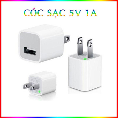 Cóc Sạc 5V 1A Cho Máy Nghe Nhạc, Loa Di Động,...