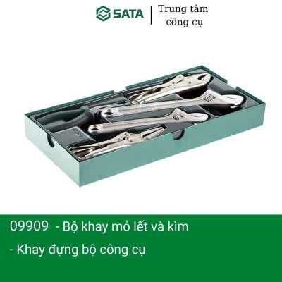 Bộ khay mỏ lết & kìm 5 chi tiết  SATA 09909