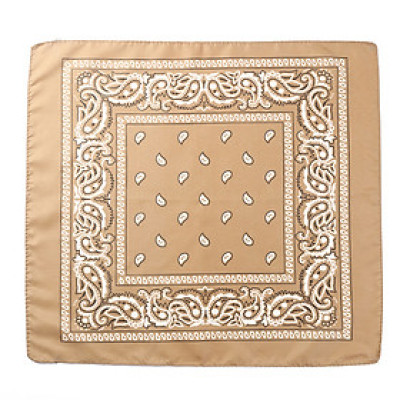 Bộ sưu tập khăn vuông cotton bandana turban XO Vintage BDN01 54x54cm - BDN01.20 Kaki