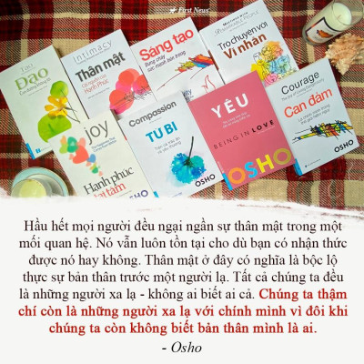 Sách OSHO Sáng Tạo (Bùng Cháy Sức Mạnh Bên Trong) First News