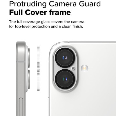 Dán cường lực full camera cho iPhone 16 Pro Max / 16 Pro / 16 Plus / 16 RINGKE Camera Full Cover Glass - Hàng Chính Hãng