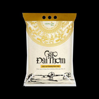 Gạo Đài Thơm Hoa Lúa túi 5kg - Tơi xốp, mềm cơm, thơm nhẹ