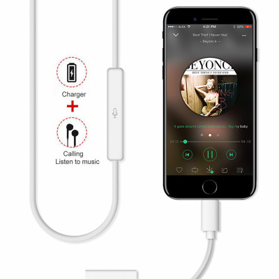 Cáp chia 2 đầu tai nghe và sạc cho iphone - miếng lót chuột