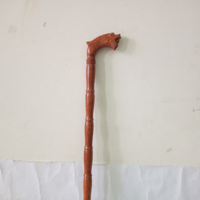 Gậy batoong gỗ hương chống trượt cho người già