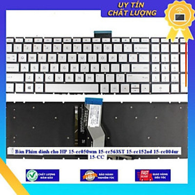 Bàn Phím dùng cho HP 15-cc050wm 15-cc563ST 15-cc152od 15-cc004ur 15-CC - Màu Bạc ko led - Hàng Nhập Khẩu New Seal