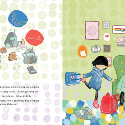 Hello Ruby - Ngày Đầu Đến Trường Của Robot - Bìa Cứng