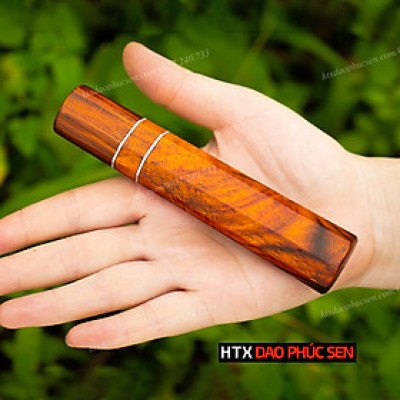 Dao Phúc Sen - Cán dao Nhật bát giác gỗ trắc - CN06