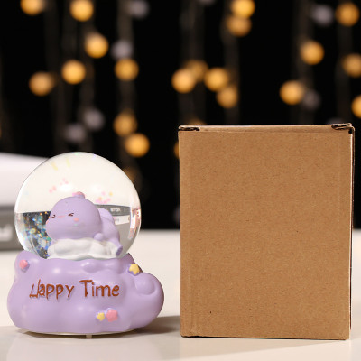 Quả Cầu Tuyết Khủng long Con Happy Time Quà Tặng Trang Trí_ Hàng Chính Hãng