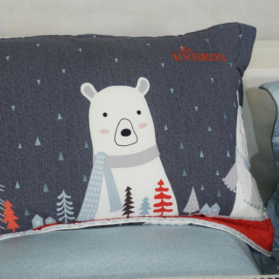 Bộ ga chun chần Everon EPM22074 ( 01 ga chun chần + 02 vỏ gối 45cmx65cm )