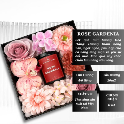 Hộp Nến Thơm Harmony Home 150g - Rose Gardenia