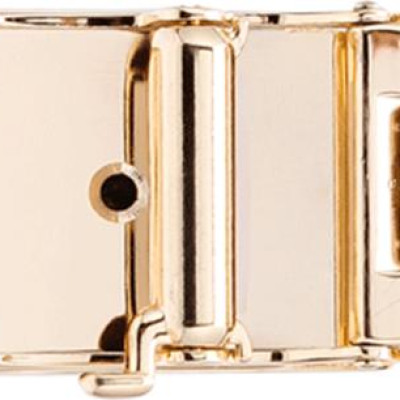 Đầu Khóa Da Cá Sấu 3,5 Phân Đầu Vàng Huy Hoàng HT9214 - Nâu Đất