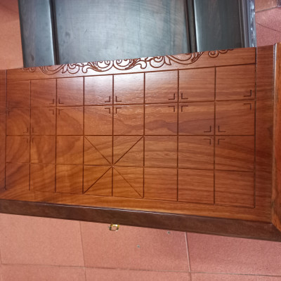 Bàn cờ tướng bằng gỗ gõ không có quân kt 50×50×3cm