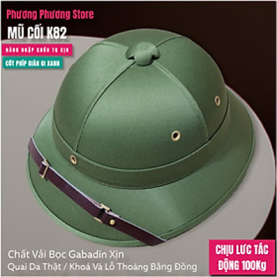 Mũ Cối Tàu Siêu Bền Mũ cối ARMY K82 Chất Vải Bọc Mũ Gabadin Lòng Cốt Phíp Giàn Gi Xanh - 100kg Đứng Ngồi Lên Mũ Thoải Mái - Cách nhiệt, cách nước