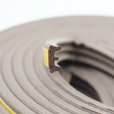 { Hàng tốt } 6M Ron, Gioăng cao su chữ E chống ồn, ngăn Bụi sợi đơn hoặc kép cửa Sổ (Trendycar) 