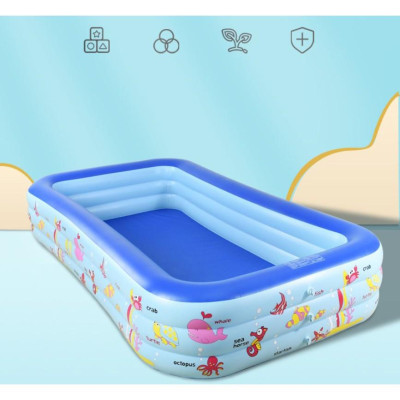  Bể Bơi Phao 2M1 3 tầng hàng Cao cấp (Tặng bộ miếng vá + h.d sử dụng)